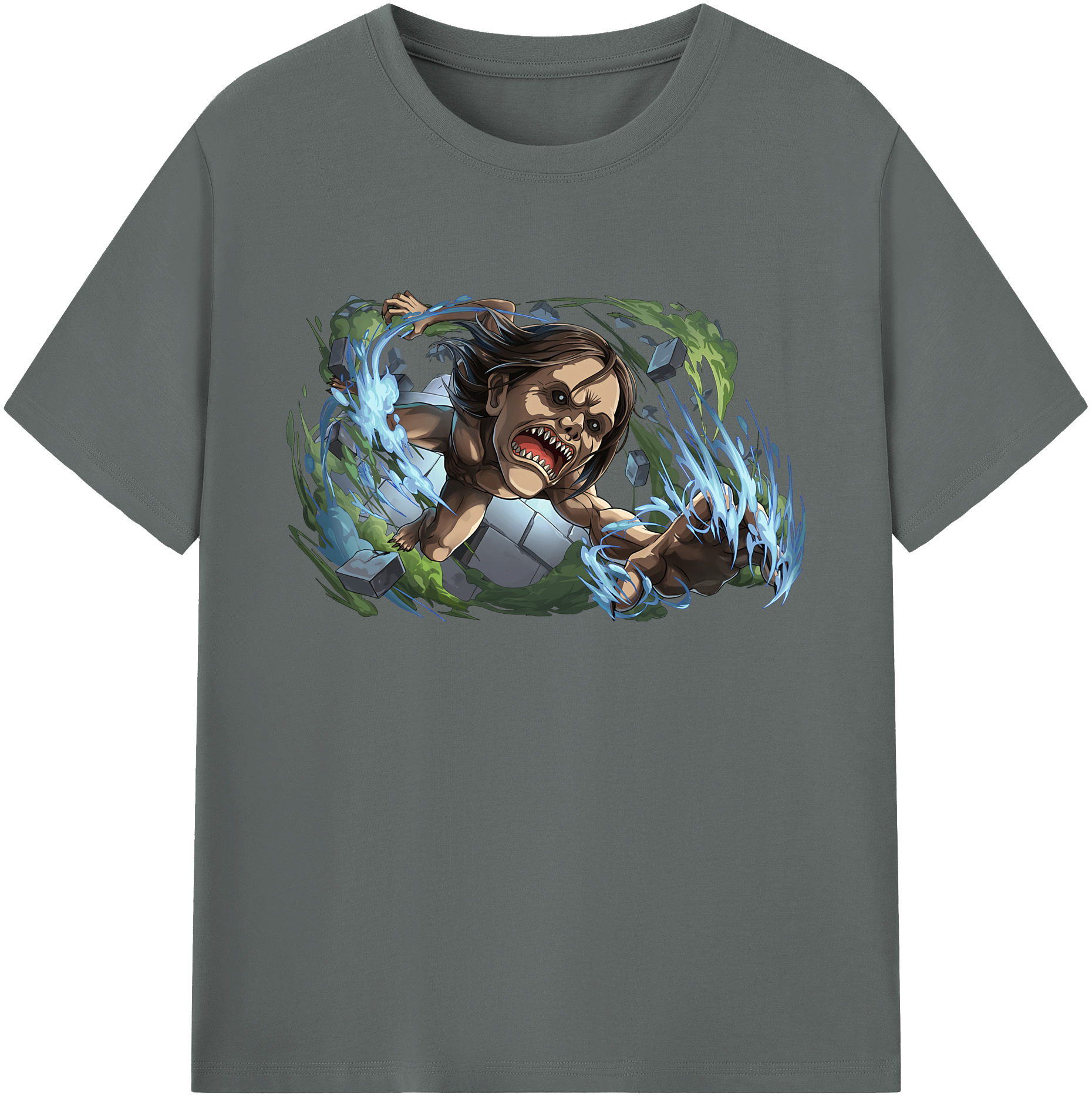 （画像用） 進撃の巨人 Attack on Titan 綿100％ メンズ半袖Tシャツ｜肌触りやわらか＆通気性